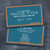 Chalkboard & Equity Private Tutor Visitenkarte