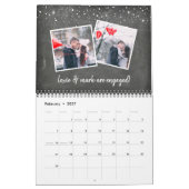 Chalkboard-Erinnerungen | Custom Capture Foto Coll Kalender (Feb 2027)