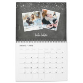 Chalkboard-Erinnerungen | Custom Capture Foto Coll Kalender (Jan 2026)
