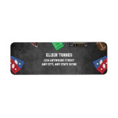 Chalkboard Es ist Game Time Football Baby Shower (Vorne)