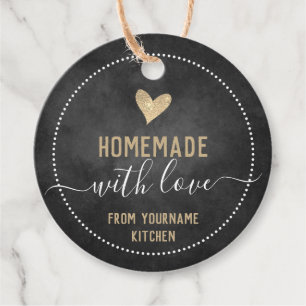 Chalkboard Extravagante Skriptschrift, hausgemacht Geschenkanhänger