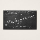 Chalkboard & Fairie Light Strings, Trinkkarten 2 (Vorderseite)
