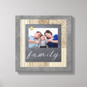 Chalkboard Family Foto Leinwand (Vorderseite)