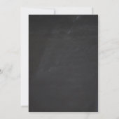 Chalkboard farbenfrohe Weihnachtsbaumfeier Einladung (Rückseite)