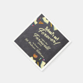 Chalkboard Farewell Remüde Lehrer Party Serviette (Ecke)