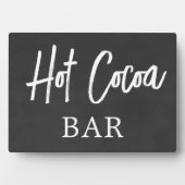 Chalkboard (faux) Wedding Favors sign Tabletop Fotoplatte (Vorderseite)