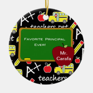 Chalkboard Favorite Principal Weihnachtsschmuck