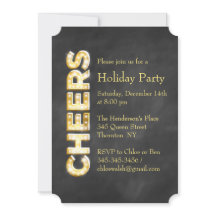 Chalkboard Feiertag Einladung