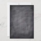 Chalkboard-Feiertag Einladung (Rückseite)