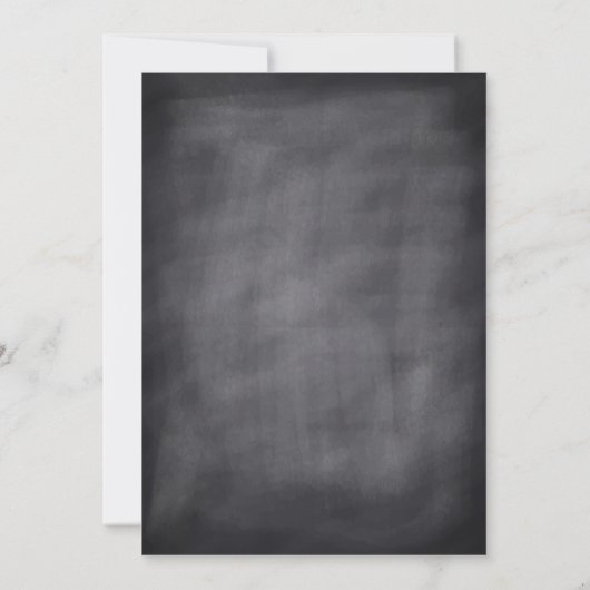 Chalkboard-Feiertag Einladung (Rückseite)