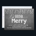 Chalkboard-Feiertag Einladung<br><div class="desc">Feiertag Einladung mit einem einzigartigen Chalkboard-Look. Fügen Sie einfach Ihre eigenen Party-Details hinzu! Achten Sie darauf,  die koordinierenden Produkte,  die mit dieser Einladung gehen zu suchen.</div>