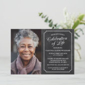 CHALKBOARD FEIERUNG LEBENSREICHER EINLADUNG (Stehend Vorderseite)