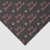 Chalkboard Feliz Navidad & Snowflakes Seidenpapier (Ausschnitt)