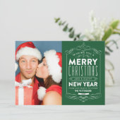 CHALKBOARD FERIEN | FERIENFOTOKARTE FEIERTAGSKARTE (Stehend Vorderseite)