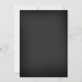 Chalkboard Floral Burgundy Baby Dusche Einladung (Rückseite)
