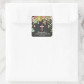 Chalkboard Floral Girls Confirmation Sticker (Tasche)