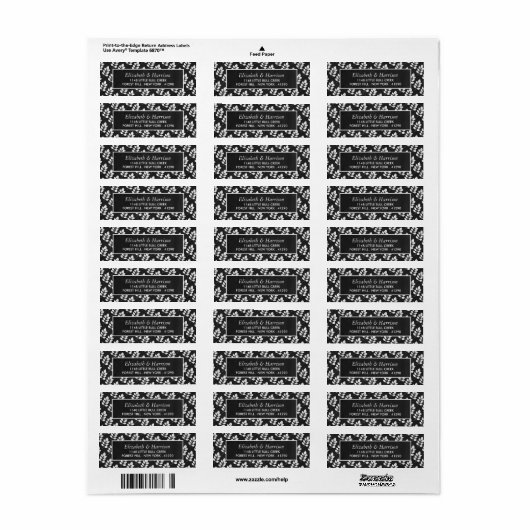 Chalkboard Floral Leaf Wedding (Vorne)