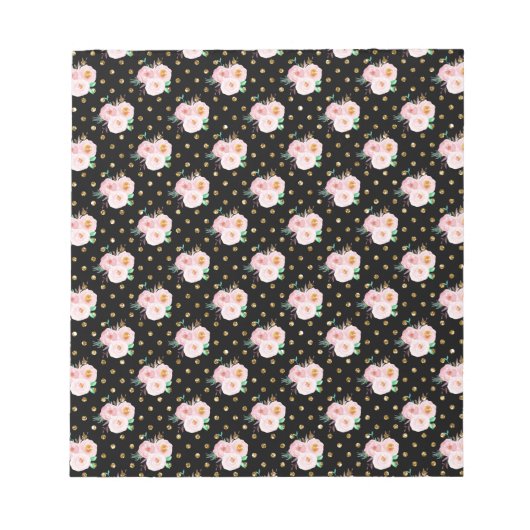 Chalkboard Floral Notizblock (Vorderseite)