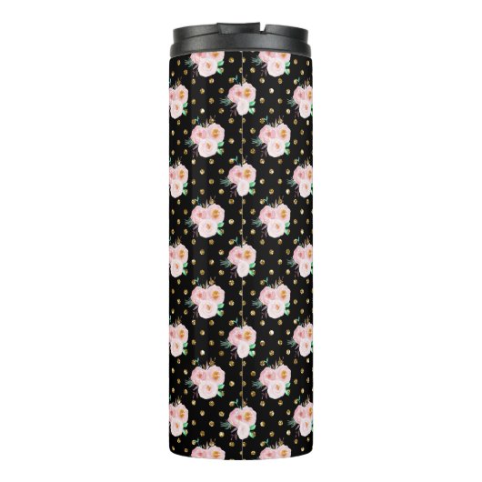 Chalkboard Floral Thermosbecher (Rückseite)