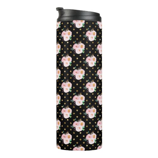 Chalkboard Floral Thermosbecher (Nach rechts gedreht)