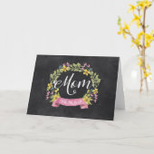 Chalkboard Florals | Muttertag Karte (Gelbe Blume)