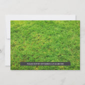 Chalkboard Football 1. Geburtstagsparty Foto Einladung (Rückseite)