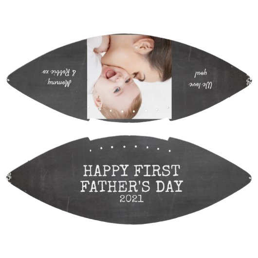 Chalkboard-Foto des personalisierten Ersten Vatert Football (Paneele)