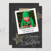 Chalkboard Foto Rahmen und Band Weihnachten (Vorne/Hinten)