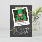 Chalkboard Foto Rahmen und Band Weihnachten (Stehend Vorderseite)