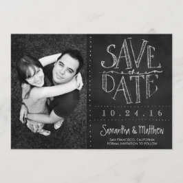 Chalkboard-Foto Save the Date