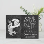 Chalkboard-Foto Save the Date (Stehend Vorderseite)