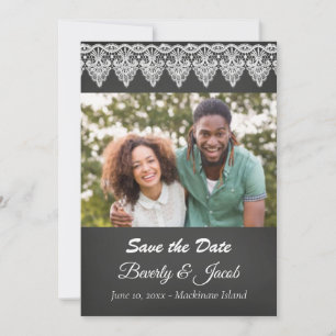 Chalkboard-Foto Save the Date