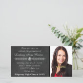 Chalkboard Foto Template Abschluss Ankündigung (Stehend Vorderseite)