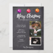 Chalkboard Foto Weihnachten Schwangerschaft Ankünd (Vorderseite)