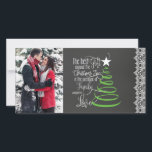 Chalkboard Foto Weihnachtskarte Feiertagskarte<br><div class="desc">Chalkboard Foto Weihnachtskarte</div>