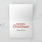 Chalkboard Foto Weihnachtskarte Feiertagskarte (Innenseite)