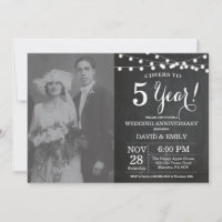 Chalkboard-Foto zum 5. Hochzeitstag