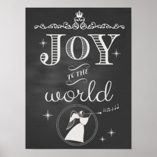 Chalkboard - Freude an der Welt Poster