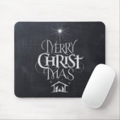 Chalkboard Frohe Weihnachten Christliche Geburt Mousepad (Mit Mouse)