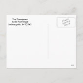 Chalkboard Frohe Weihnachts Foto Grußkarte Feiertagspostkarte (Rückseite)