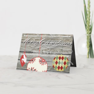 Chalkboard Frohe Weihnachtsfamilie Foto-Karte Feiertagskarte