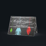 Chalkboard Frohe Weihnachtsfamilie Foto-Karte Feiertagskarte<br><div class="desc">Weihnachtsfotokarte Weihnachts Weihnachtsfotokarte Weihnachtskarte</div>