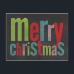 Chalkboard Frohe Weihnachtskarte Feiertagspostkarte<br><div class="desc">Chalkboard Frohe Weihnachtskarte</div>