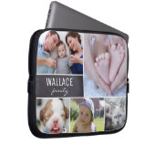 Chalkboard für Foto-Collage mit benutzerdefinierba Laptopschutzhülle (Vorne Rechts)