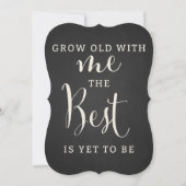 Chalkboard für immer und immer Einladung Hochzeit (Vorderseite)