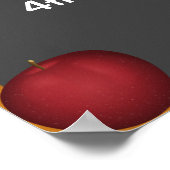 Chalkboard für personalisierte Lehrer mit Apple Poster (Ecke)