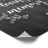 Chalkboard für String-Lights In liebevollem Gedäch Poster (Ecke)