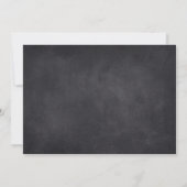 Chalkboard für Vintage Einladungspartner Einladung (Rückseite)