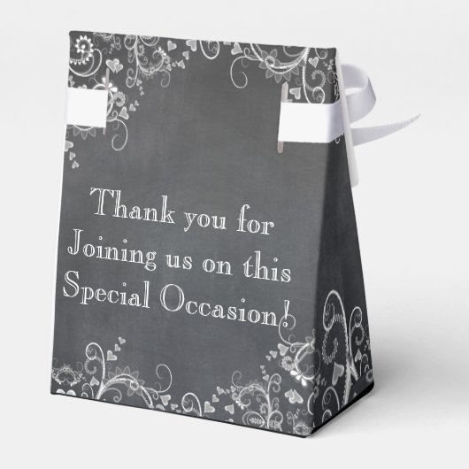 Chalkboard Gay Lesbian Hochzeitstag Liebhaber Geschenkschachtel (Rückseite)