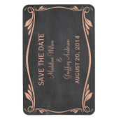 Chalkboard geblüht Speichern des Datumsfensters, P Magnet (Vertikal)